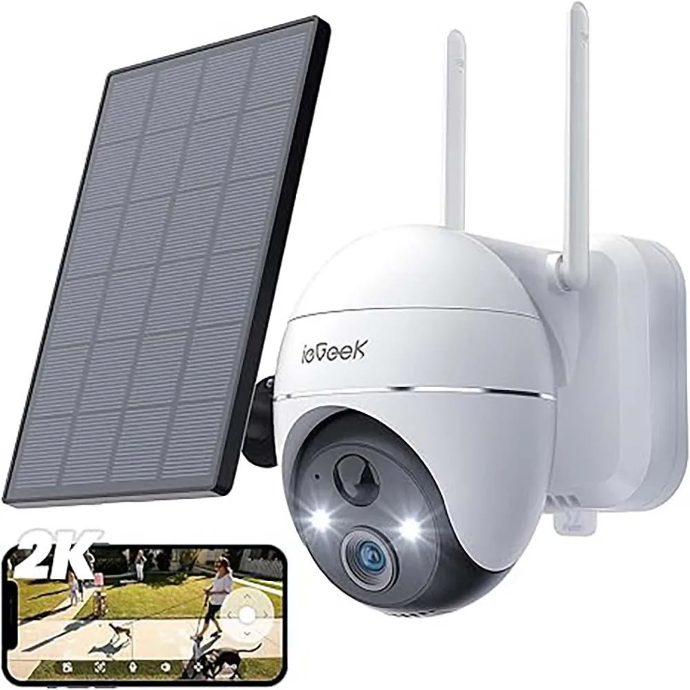 ieGeek ieGeek ZS-GX1S 2K Solar Battery PTZ Network Camera White — product photo