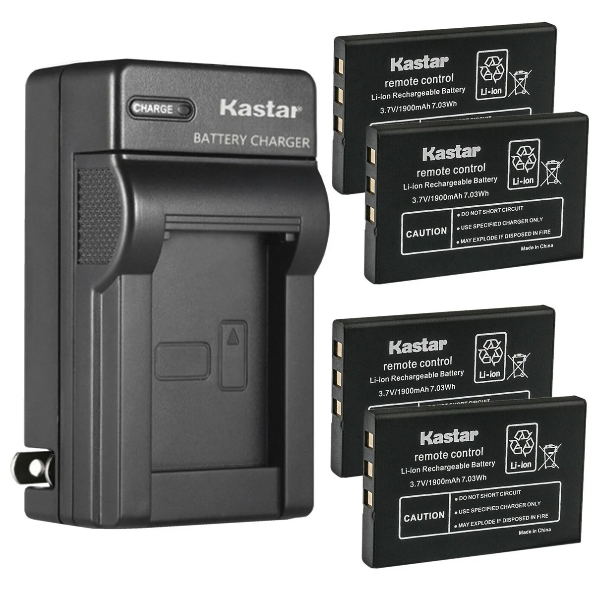 Kastar Kastar 4-Pack Battery &amp; AC Wall Charger MX990 — product photo
