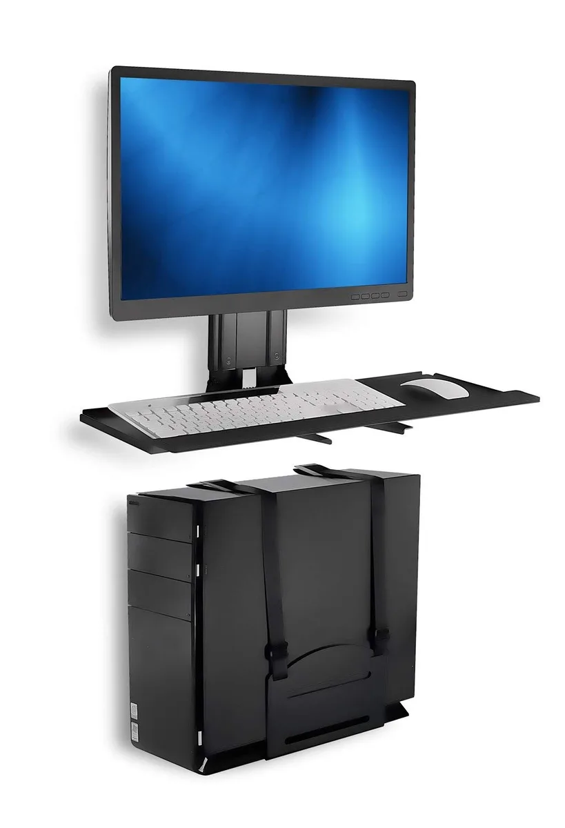 Mount-It Mount-It MI-7919 Monitor and Keyboard Wall Mount with CPU Holder — product photo