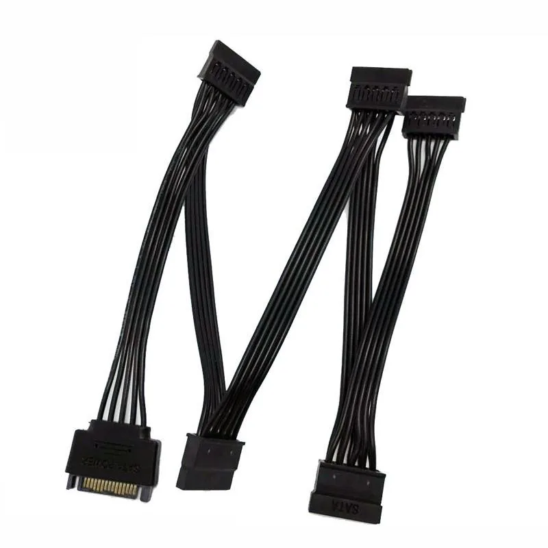 BONAEVER BONAEVER SATA Power Splitter Cable 15 Pin to 5 SATA 40in — product photo