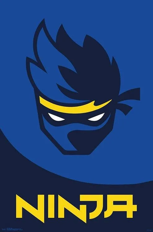 Ninja logo poster print, 22 by 34 inches, on heavy paper