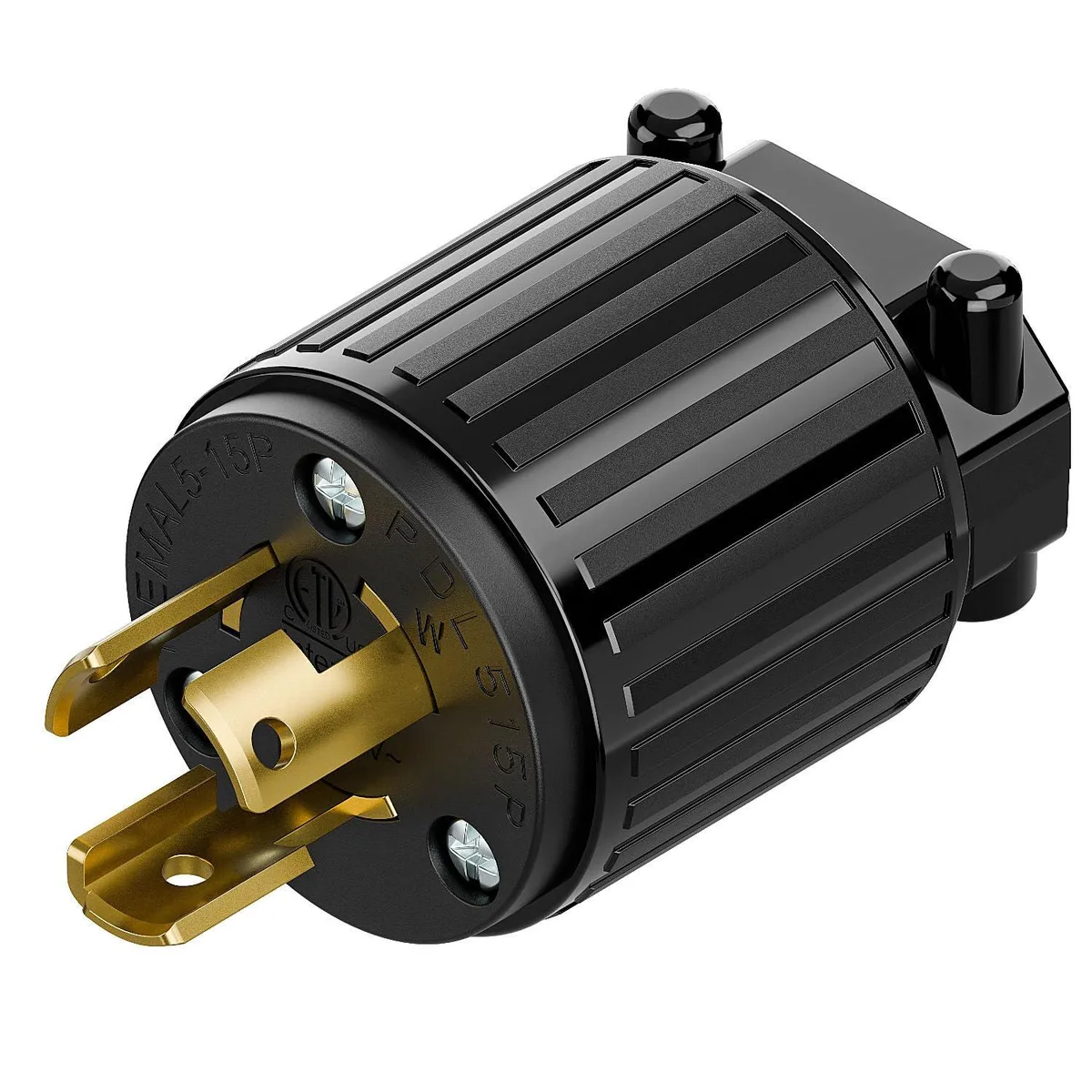 LORDWORLD LORDWORLD NEMA L5-15P Locking Plug 15A 125V Black — product photo