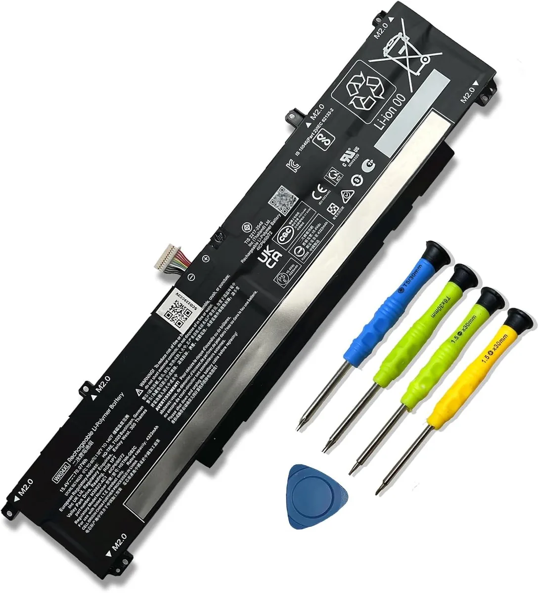 PISKEKAT PISKEKAT WK04XL 70.07Wh 15.4V 4-Cell laptop battery — product photo