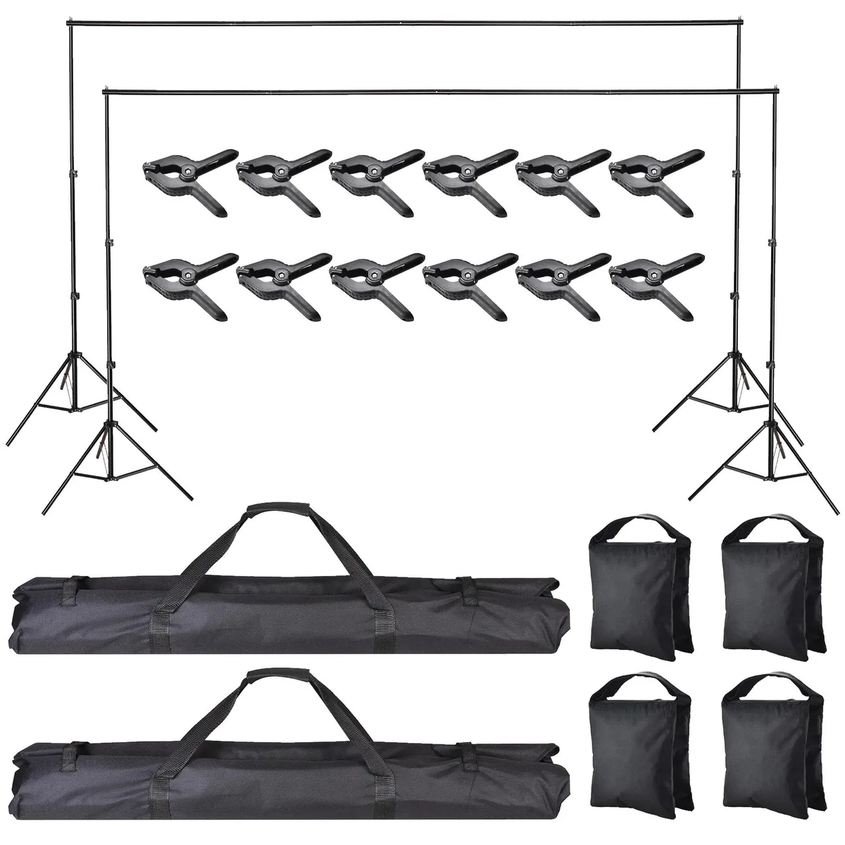 Yescom USA, Inc. Yescom USA, Inc. 7x10ft Backdrop Stand Kit 2 Packs 11 Lbs — product photo