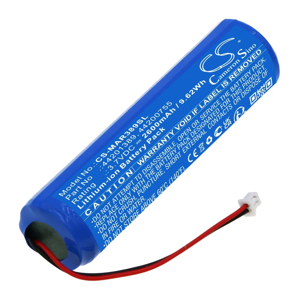  Cameron Sino Battery for MARES Genius Air ICON Genius HD 2600mAh 9.62Wh — product photo