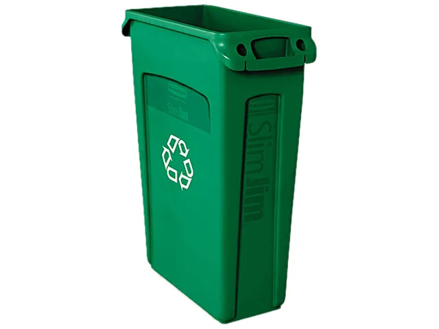 Rubbermaid Commercial Rubbermaid Commercial 354007GN Slim Jim Recycling Container 23 gal Green — product photo