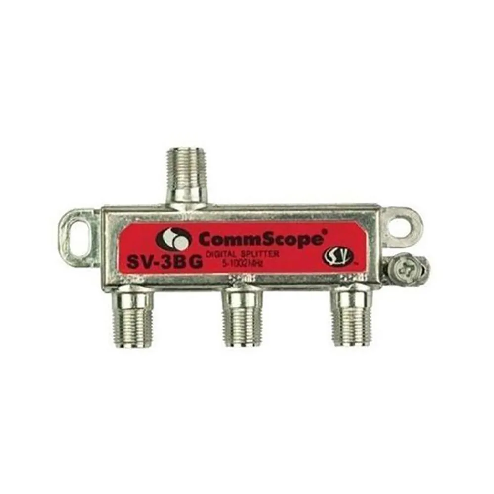 COMMSCOPE COMMSCOPE SV-3BG 3-way Balanced Splitter 5-1002 MHz Red — product photo