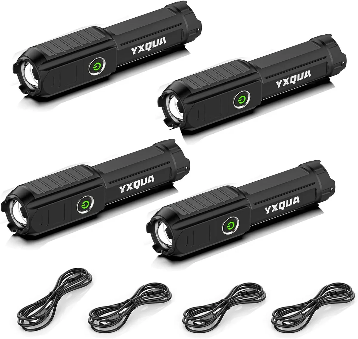 lelisten lelisten USB Rechargeable Flashlight 4 Pack IPX4 5.1in — product photo