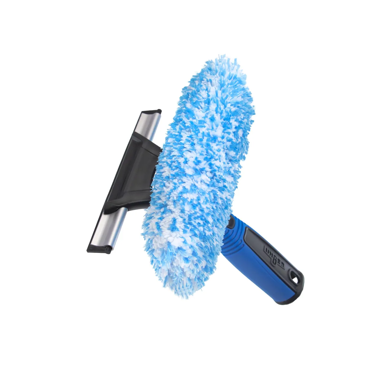  UNGER 2-in-1 Squeegee Scrubber 6-inch Blue/Black — product photo