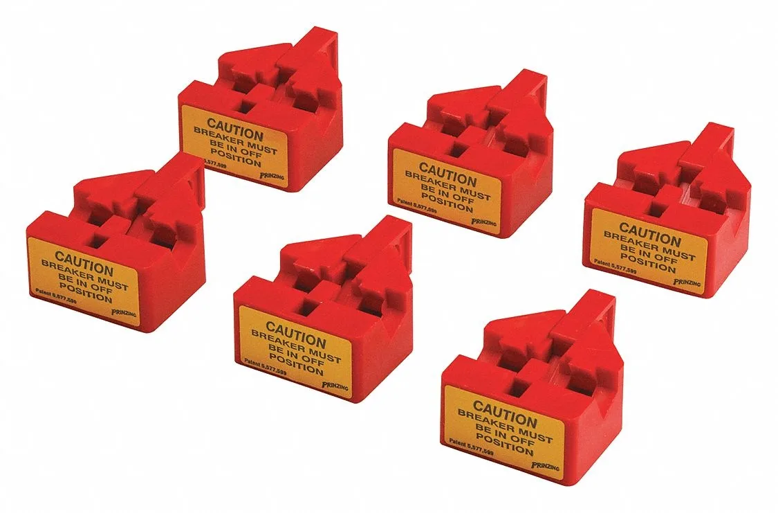 Brady Brady Circuit Breaker Lockout Multipole Red ABS 6 Pack — product photo
