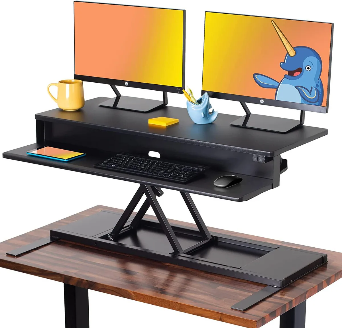 NShi NShi 40 Inch Electric Standing Desk Black 2022 — product photo