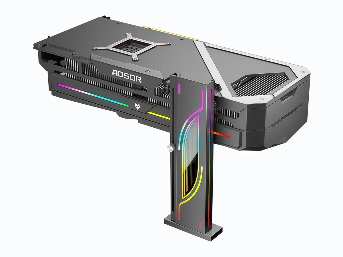 DOCTOR METAL DOCTOR METAL ARGB GPU Support Bracket Black 65x25x187mm 5V 3-Pin — product photo