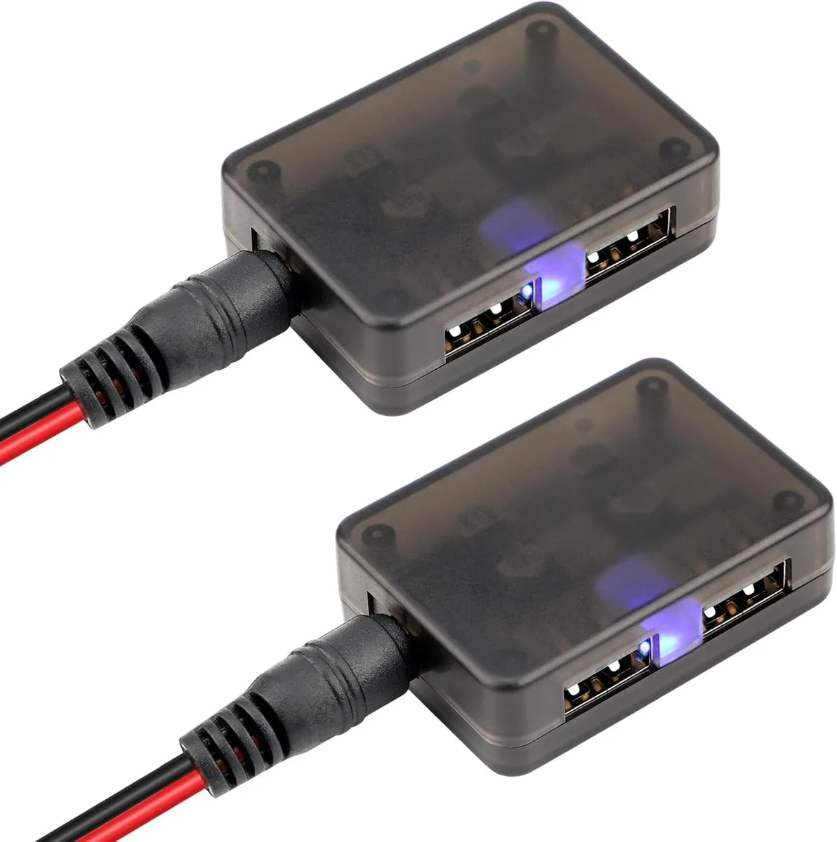 GCON GCON USB Buck Converter 2pcs DC-DC Adapter 10-32V to 5V 9V Dual USB QC 3.0 2.5A 30W — product photo