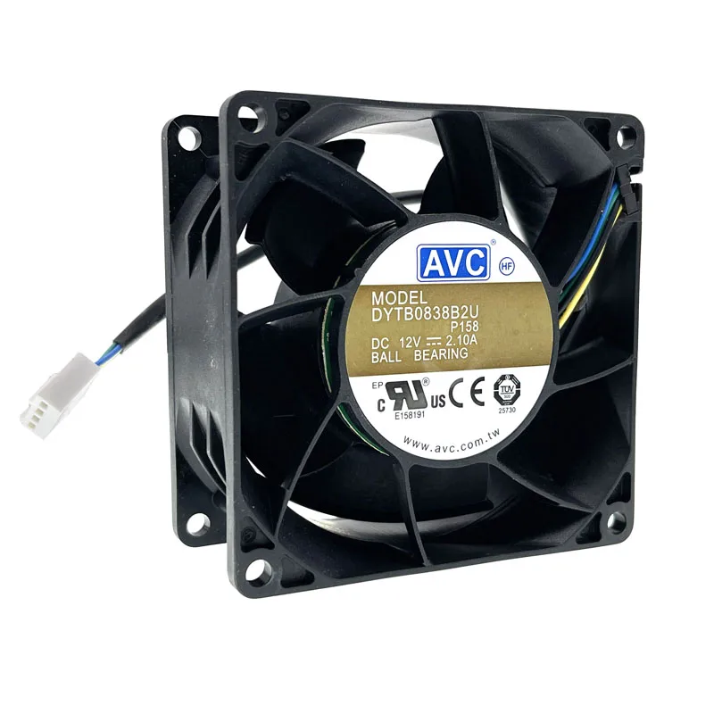 SXDOOL SXDOOL DYTB0838B2U 12V 2.1A 80x38mm 4-pin PWM case fan — product photo