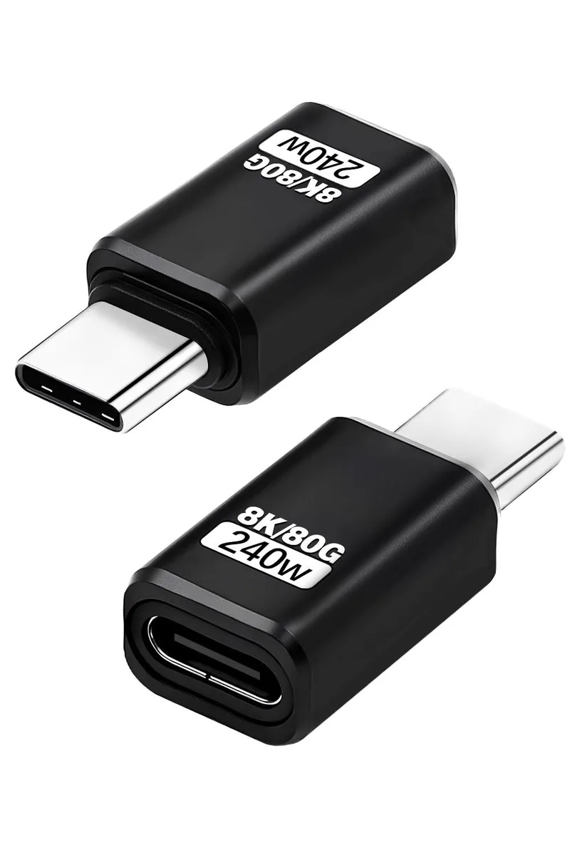 BUCIER BUCIER USB C right-angle extender adapter 80Gbps 240W 8K@60Hz — product photo