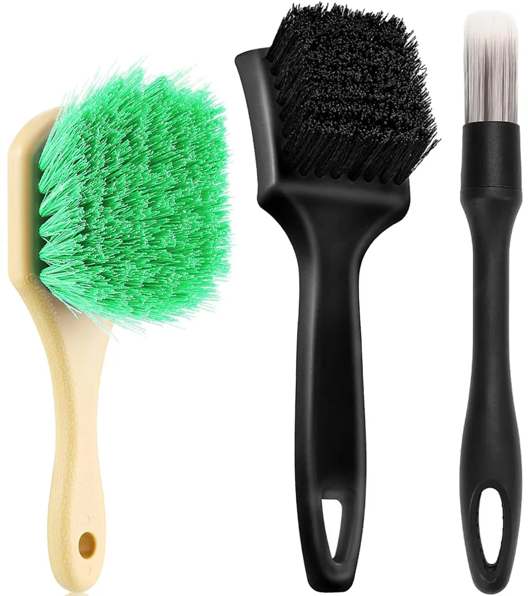  Vidspl Wheel Rim and Tire Brush Set 3 pc Green 3.5 x 2.8 x 8.66 in — product photo