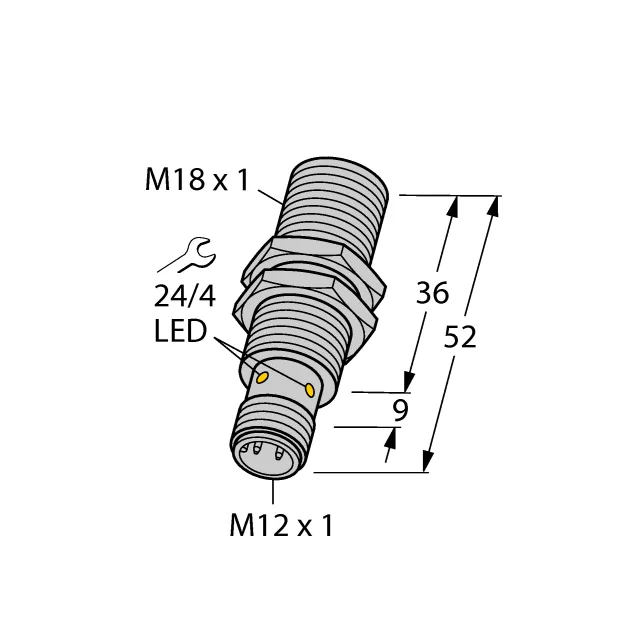 Turck Turck BI5-M18-RN6X-H1143 inductive sensor NPN electrician tool — product photo