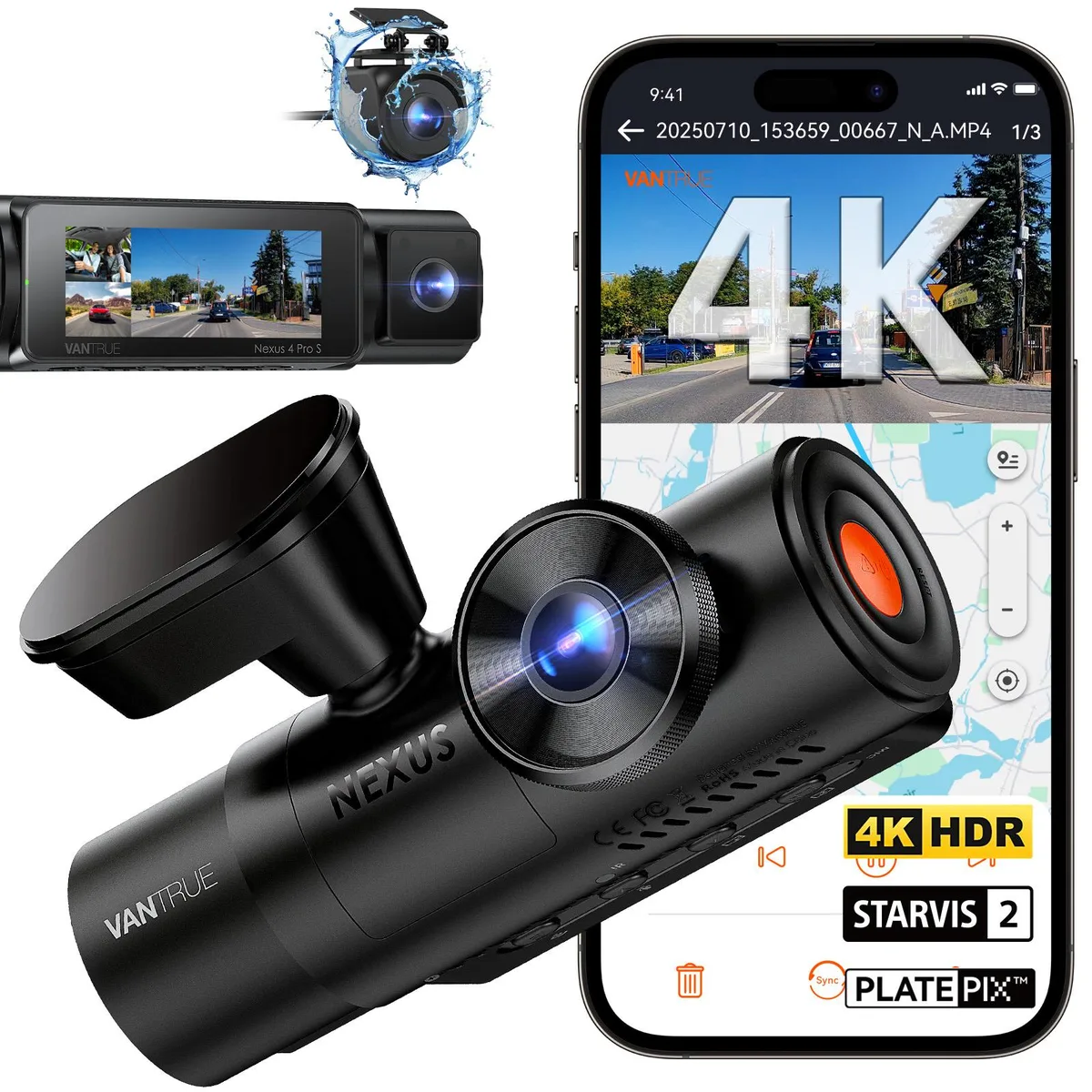 Vantrue Vantrue VT-N4PS 4K 3CH onboard camera system — product photo