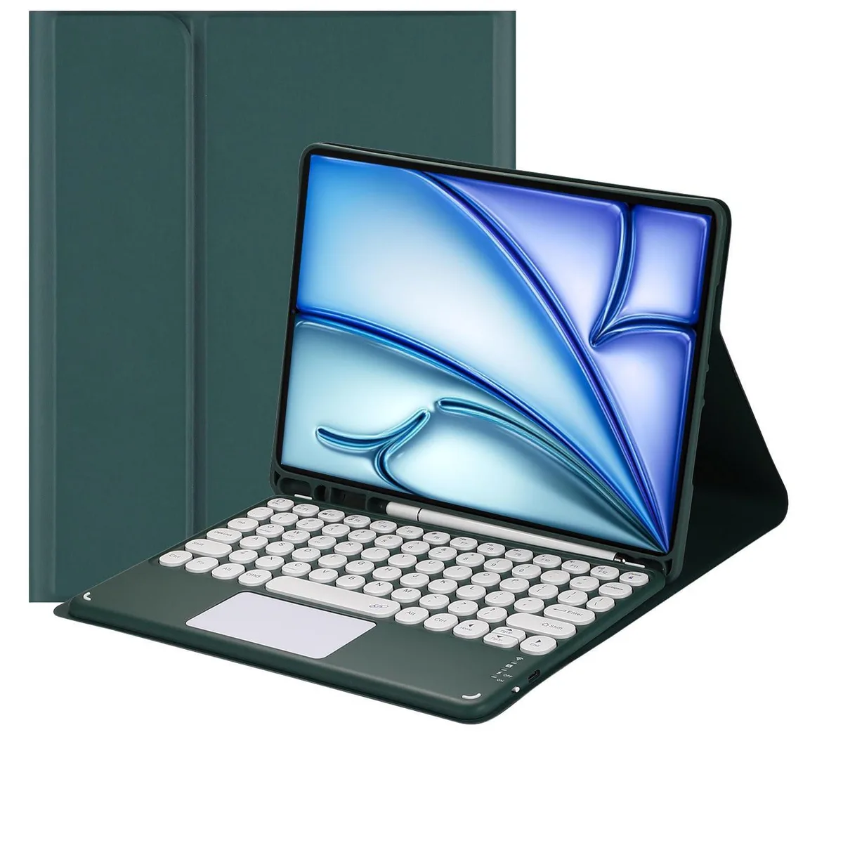 Timoom Timoom Magnetic Keyboard Case with Pencil Holder, Dark Green, 11 — product photo