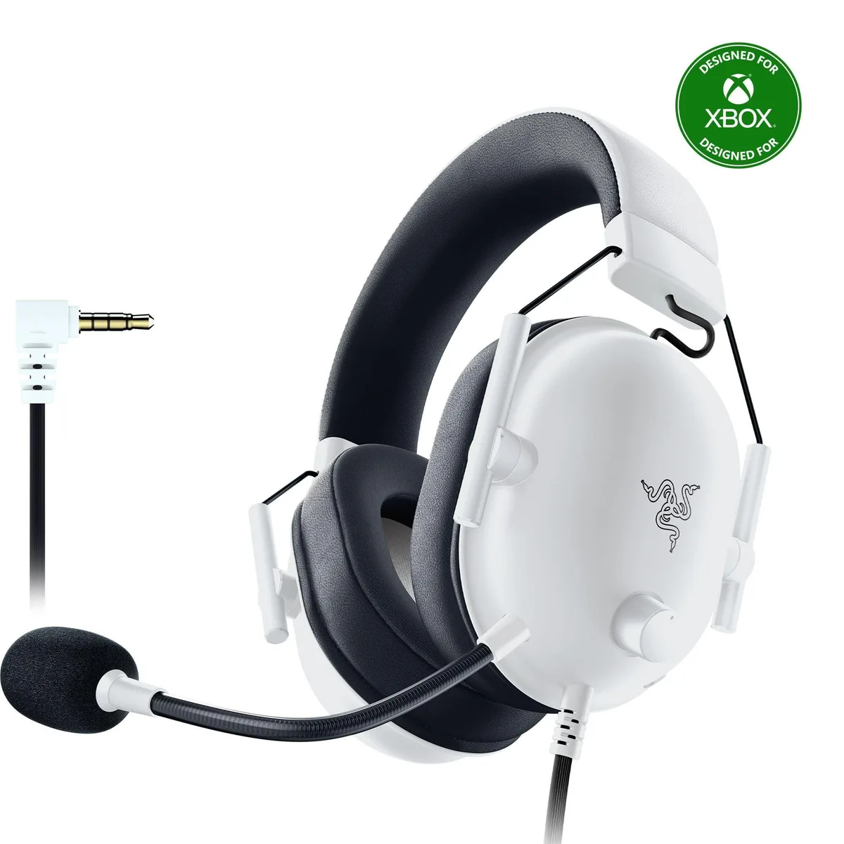 Razer BlackShark V2 X White 50mm 3.5mm 240g — product photo