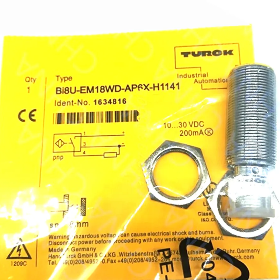 Turck Turck NI15U-EM18WD-AP6X-H1141 1634818 inductive sensor PNP M18×1 15mm IP69K — product photo