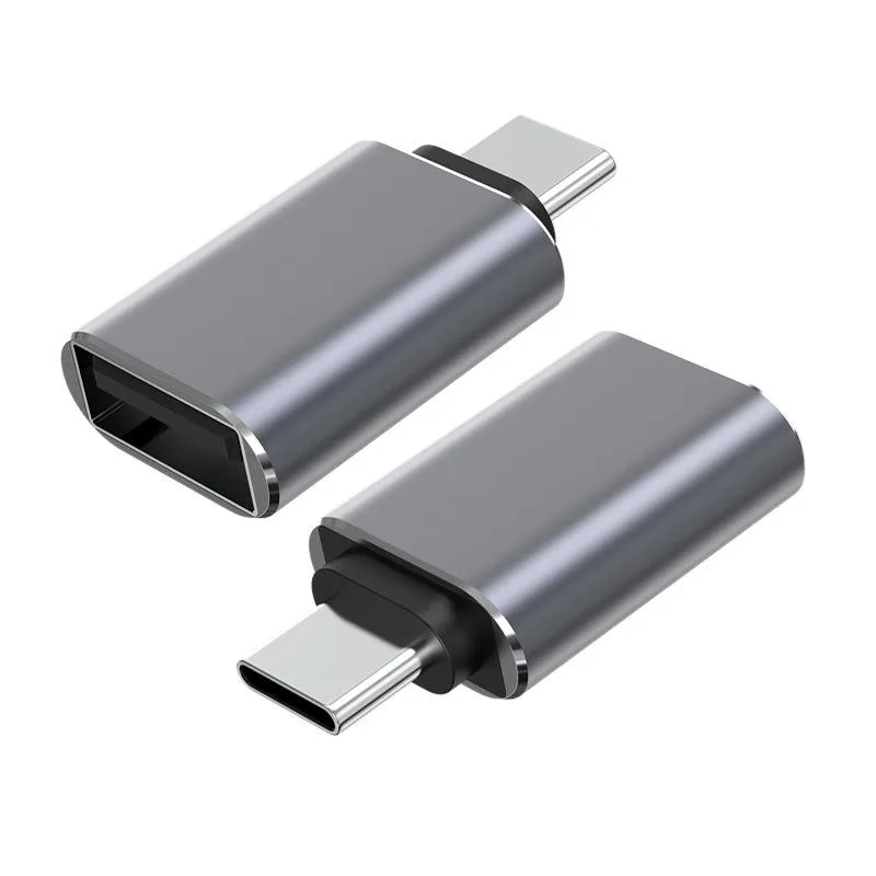 Corn Electronics Corn Electronics USB-C Male to USB 3.1 Female Adapter 10Gbps Grey 2 Pack — product photo