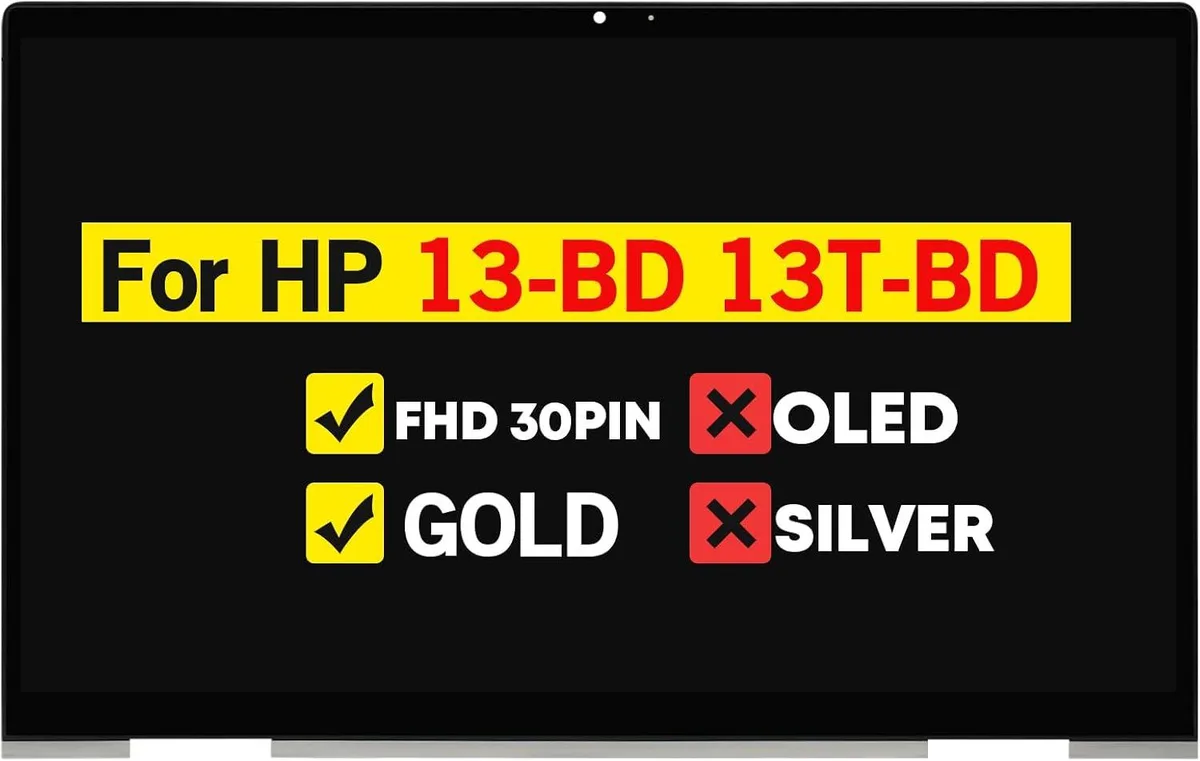NUOLAISUN NUOLAISUN 13.3" FHD 1080P 30-Pin Touch Digitizer Assembly Pale Gold — product photo