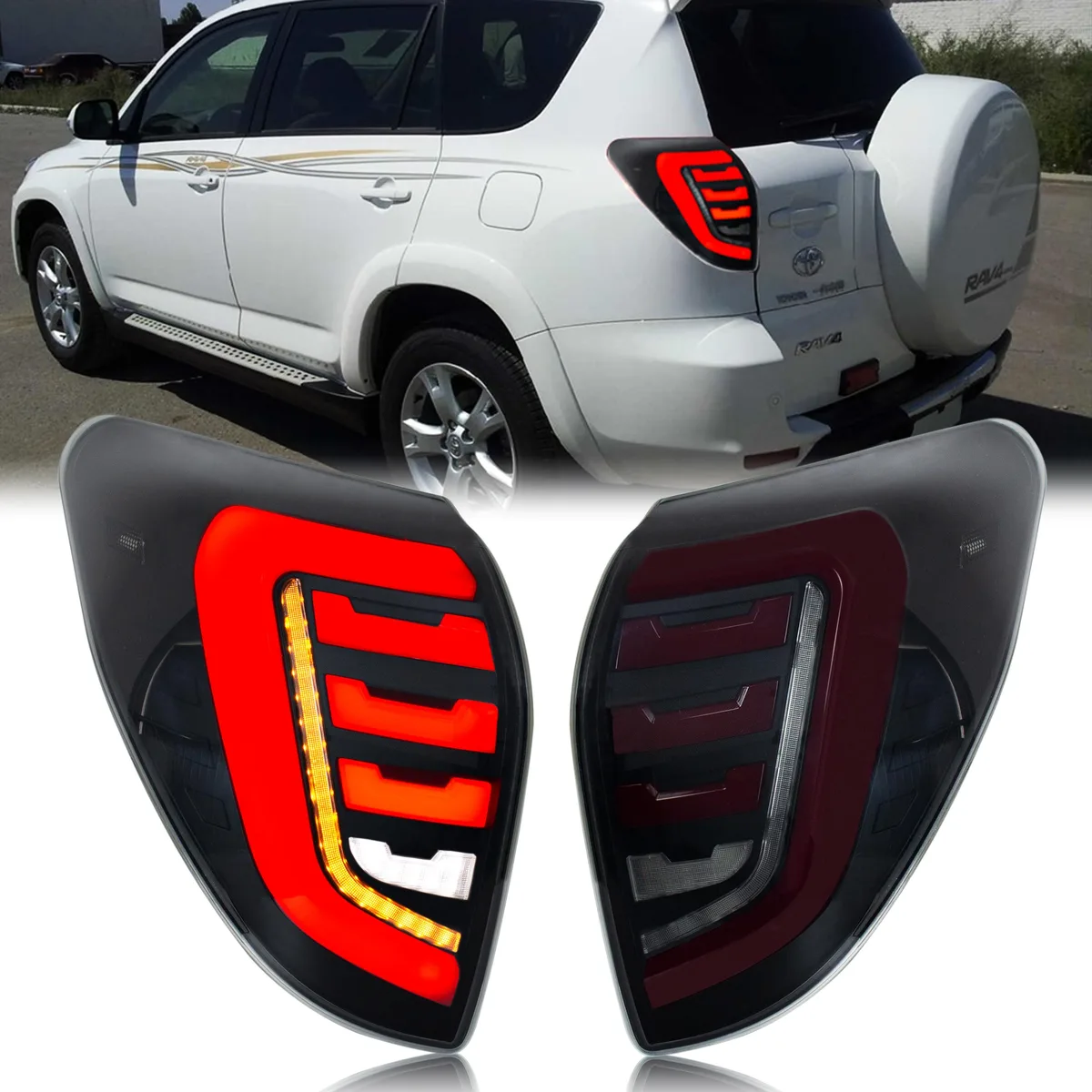 inginuity time inginuity time WD-1088A-S automotive specialty lighting set of 2 black 2006-2012 RAV4 — product photo