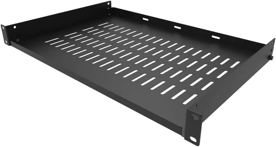 PISKEKAT PISKEKAT 1U Vented Cantilever Server Rack Shelf 12" (305 mm) Depth 19" 44 lb Capacity — product photo