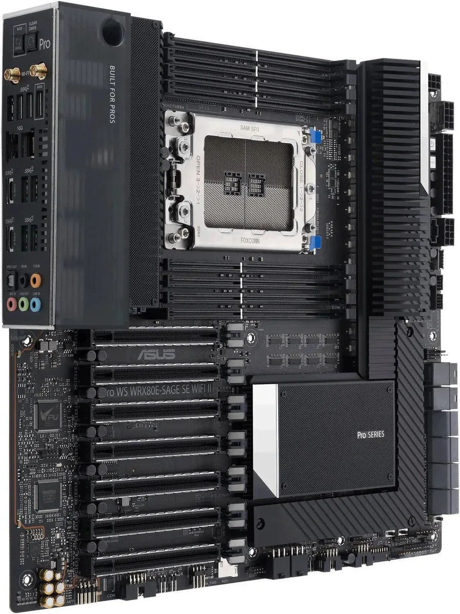 ASUS ASUS PRO WS WRX80E-SAGE SE WIFI II AMD motherboard 2048GB DDR4 — product photo