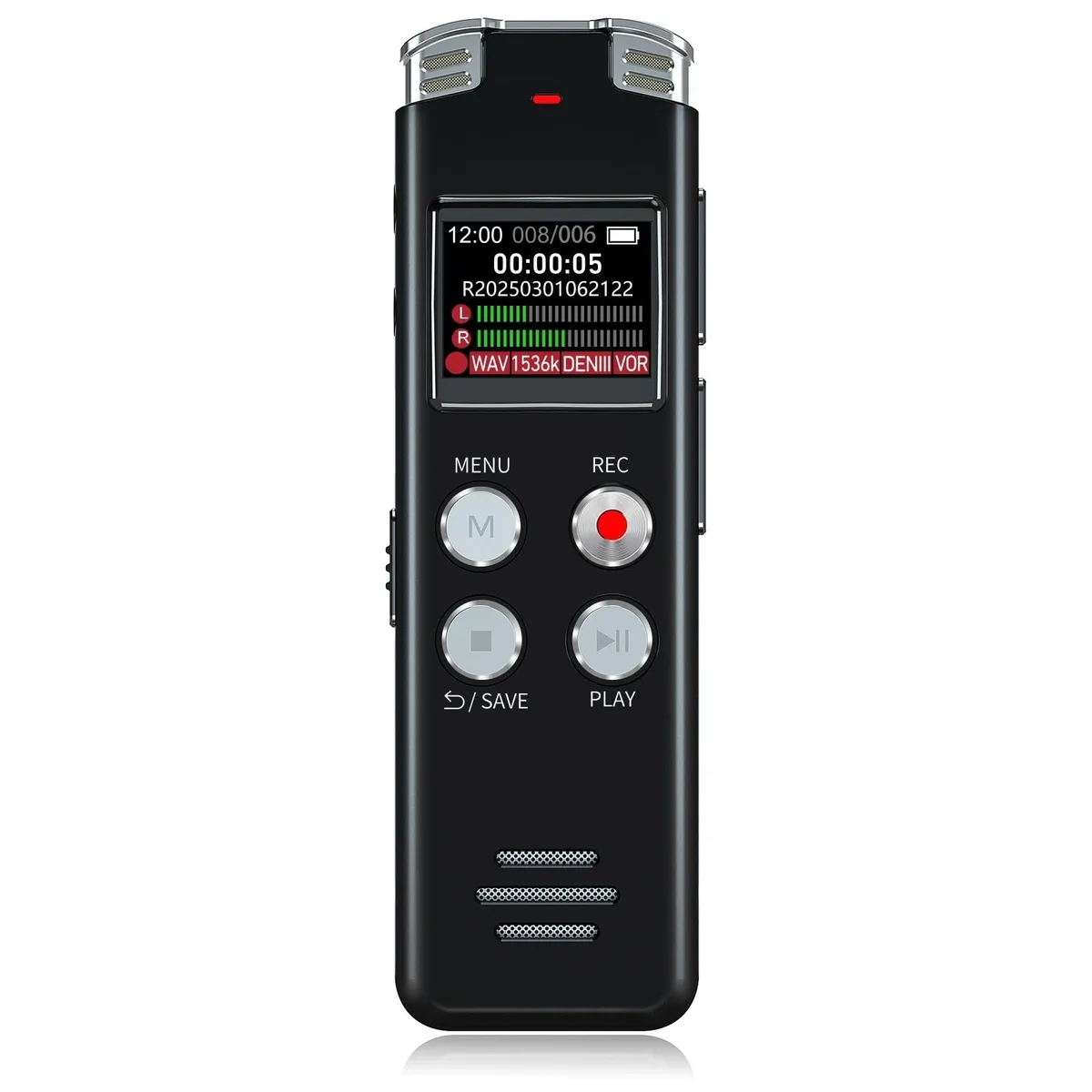 EVISTR L357 64GB Voice Recorder USB-C 100h — product photo