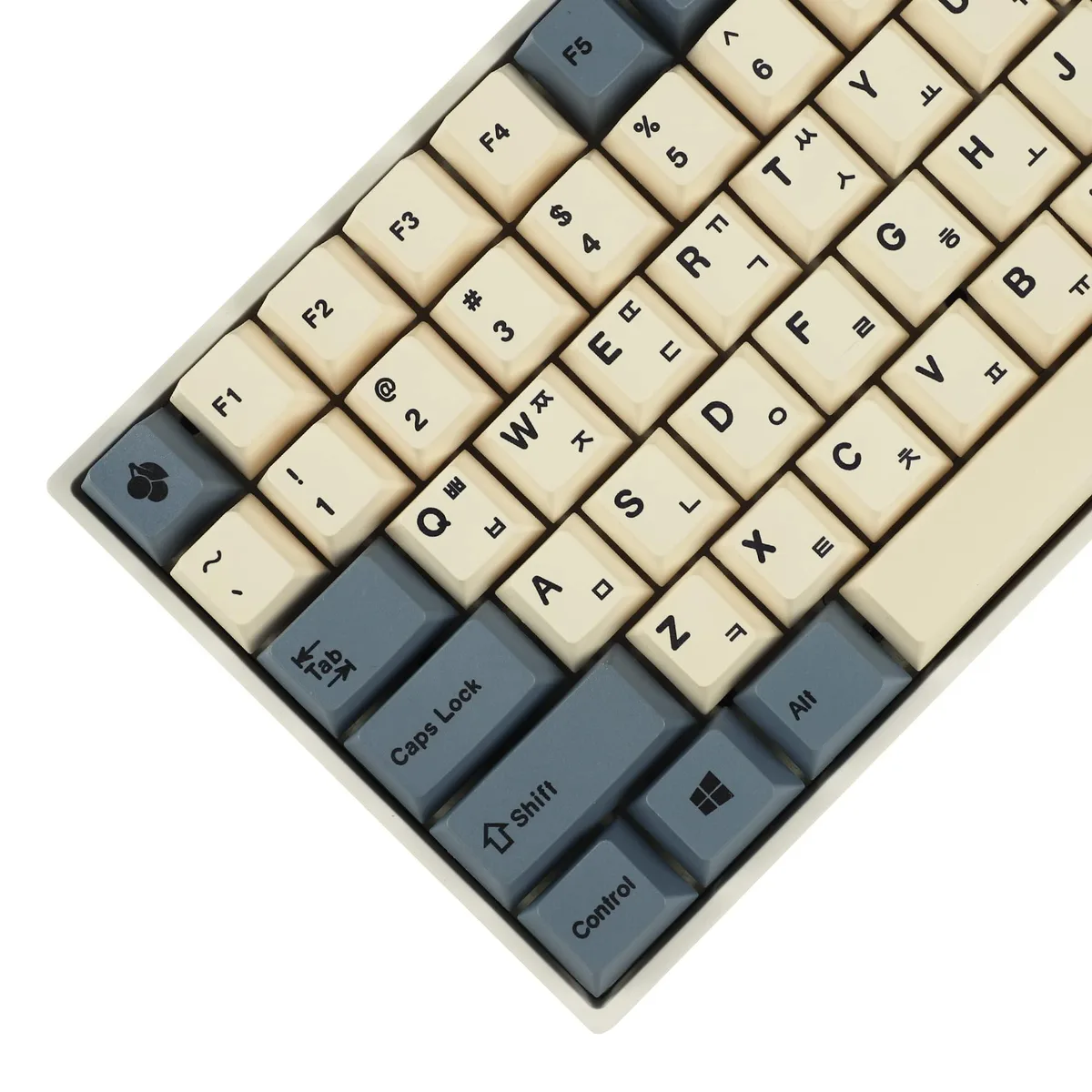  YMDK 145 Apricot Yellow Korean Dye-Sub PBT Keycaps Cherry Profile — product photo