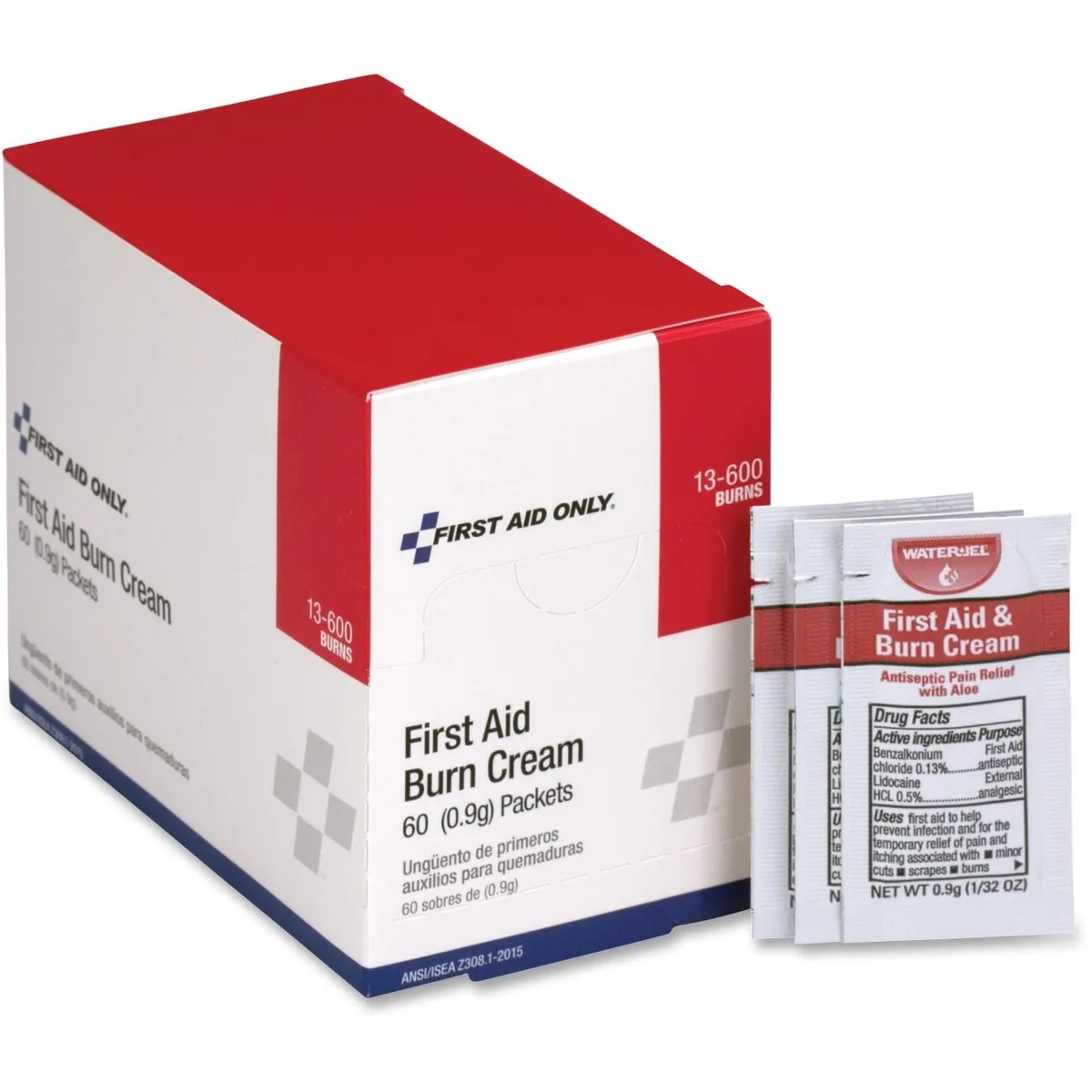 First Aid Only First Aid Only 13600 Burn Cream Packets 50/Box — product photo