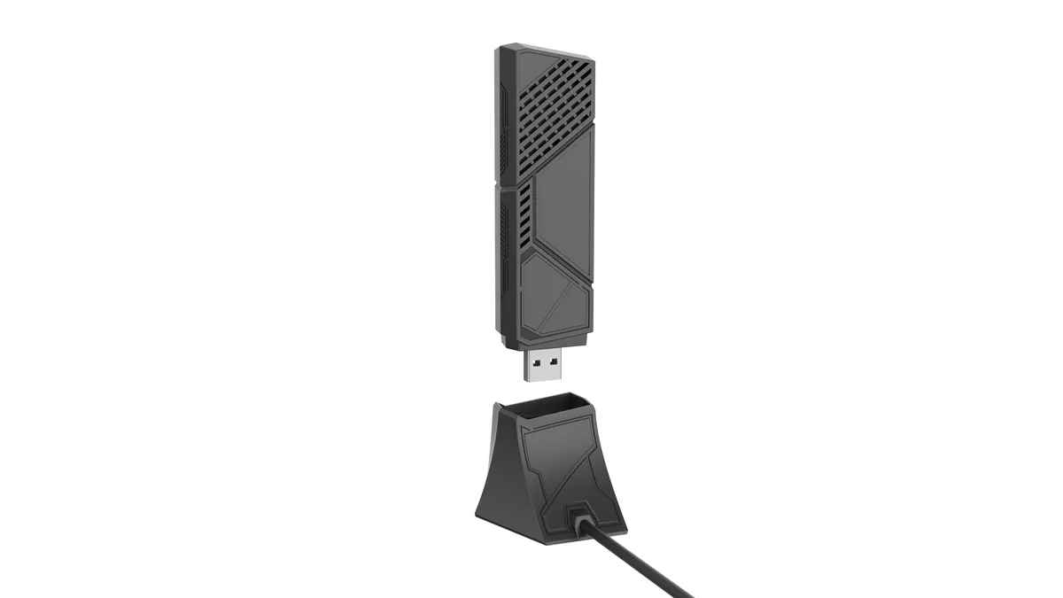 ASUS ASUS ROG USB-BE92 Tri-band BE6500 WiFi 7 USB Adapter — product photo