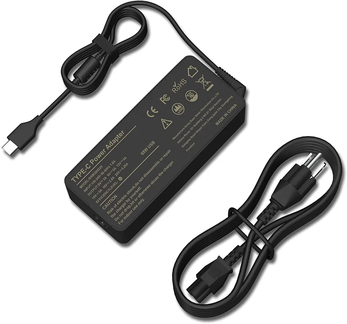 myVolts myVolts 65W USB-C Laptop Charger for Lenovo Yoga ThinkPad Chromebook — product photo