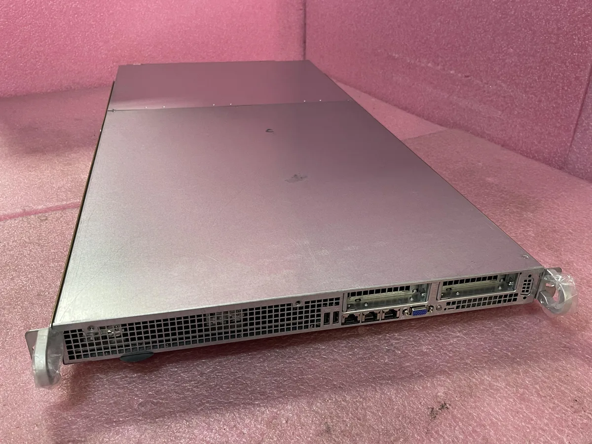 Supermicro Supermicro SYS-6017R-73THDP 1U barebone server, dual LGA 2011, 16 DIMM slots, 12×3.5″ bays, 650W PSU — product photo