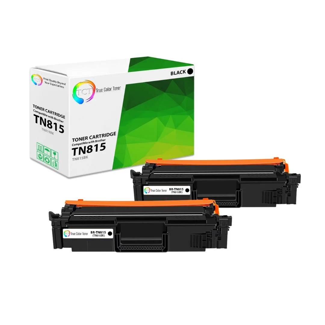 True Color Toner True Color Toner TN815BK Black Toner Cartridge 2 Pack 15000 Pages — product photo