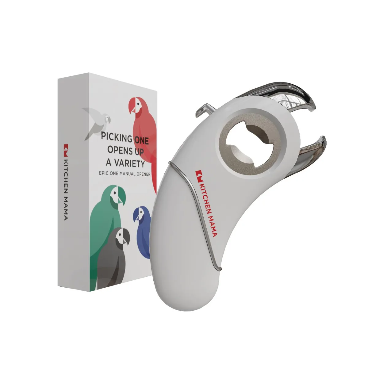 KITCHEN MAMA KITCHEN MAMA Epic One Multifunctional Opener White accessory — product photo