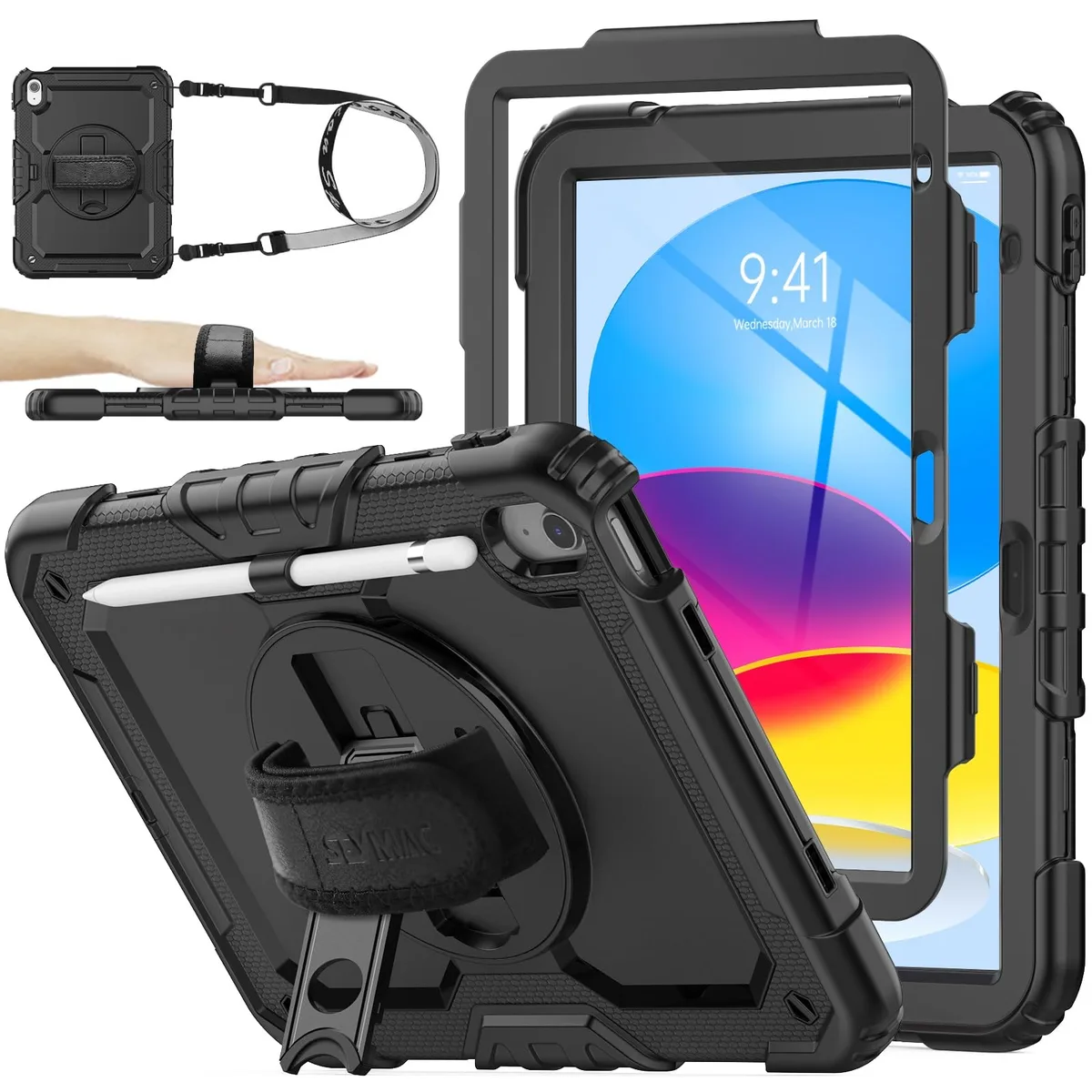  SEYMAC Stock A3354/A3355/A3356 iPad (A16) 11th/10th Gen 11/10.9 Case — product photo