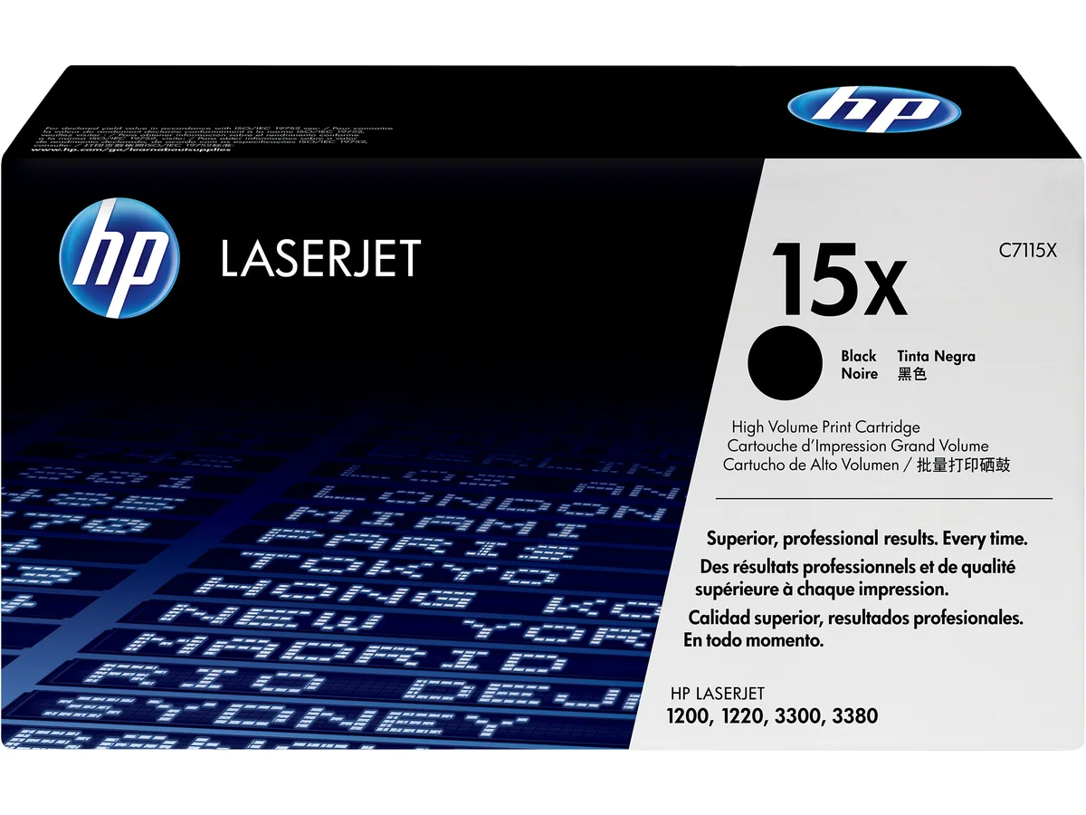 HP HP C7115X 15X High Yield Toner Cartridge Black 3500 Pages — product photo