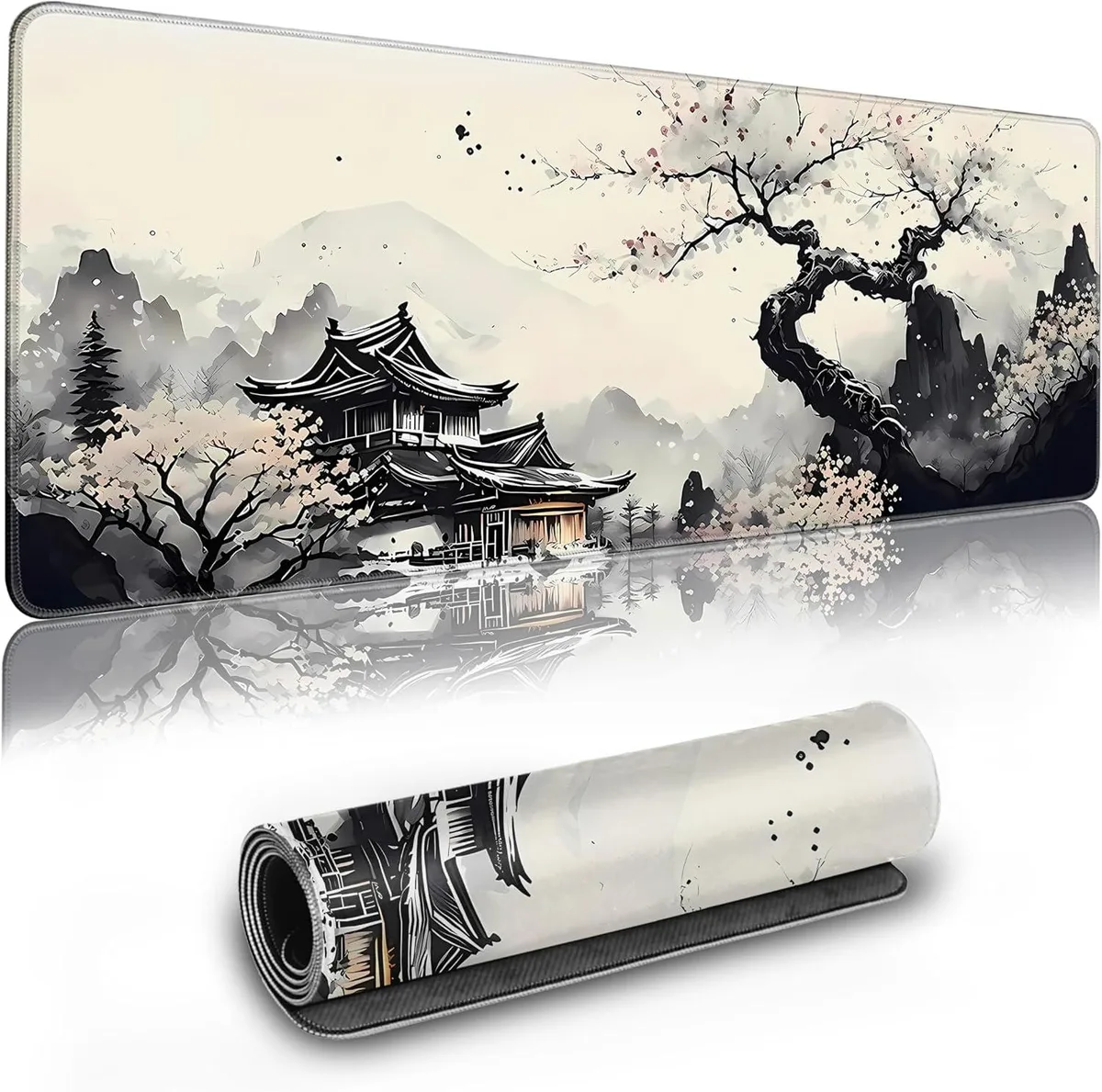 BAOFENG BAOFENG Extended Mouse Pad Wash Painting 31.5 x 11.8 inches — product photo