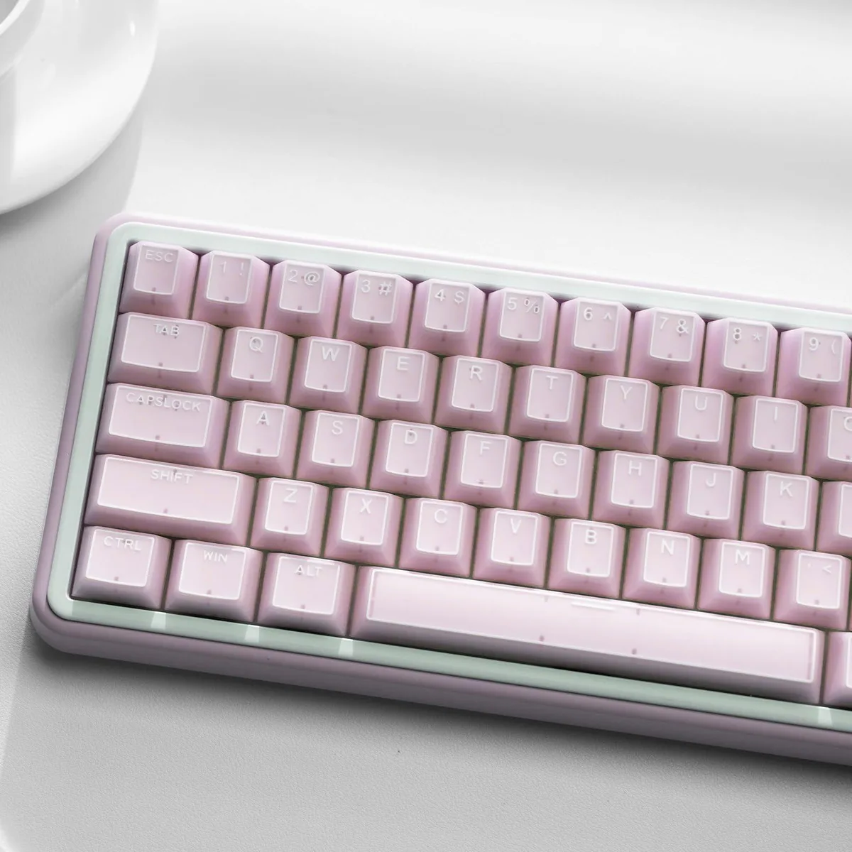 Womier Womier Pink Jade 142-Key Double Shot Cherry Profile Keycap Set — product photo