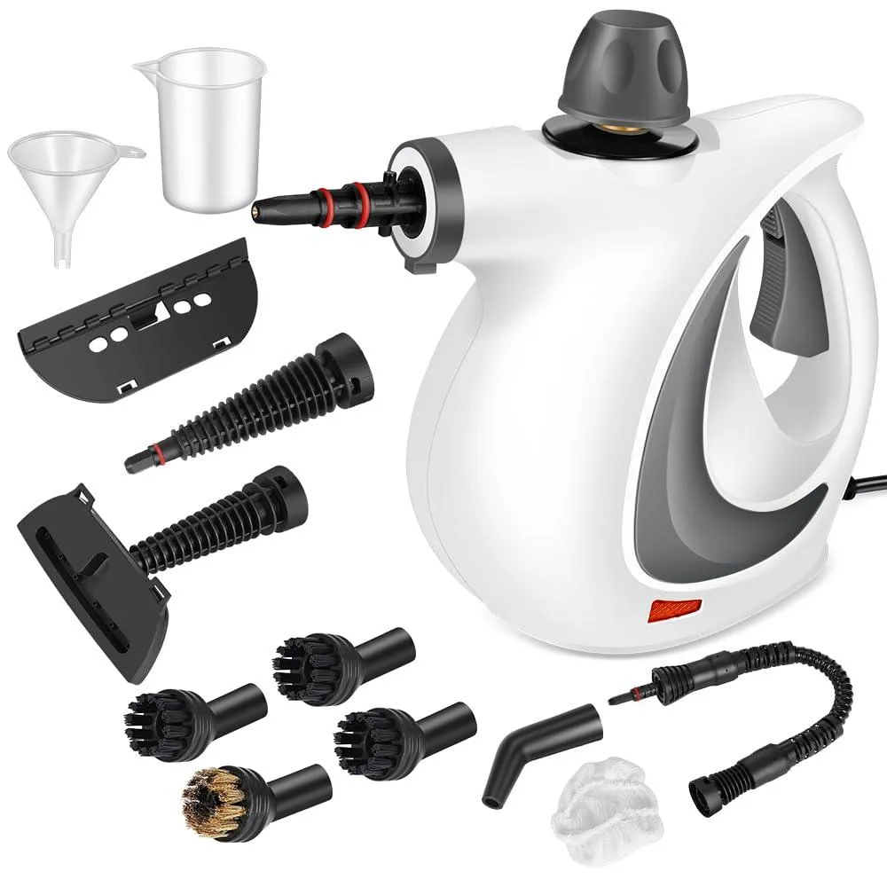  Hamilton Beach CURMEDI Steam Cleaner 1050W 350ml 12 Accessories Deep Gray — product photo