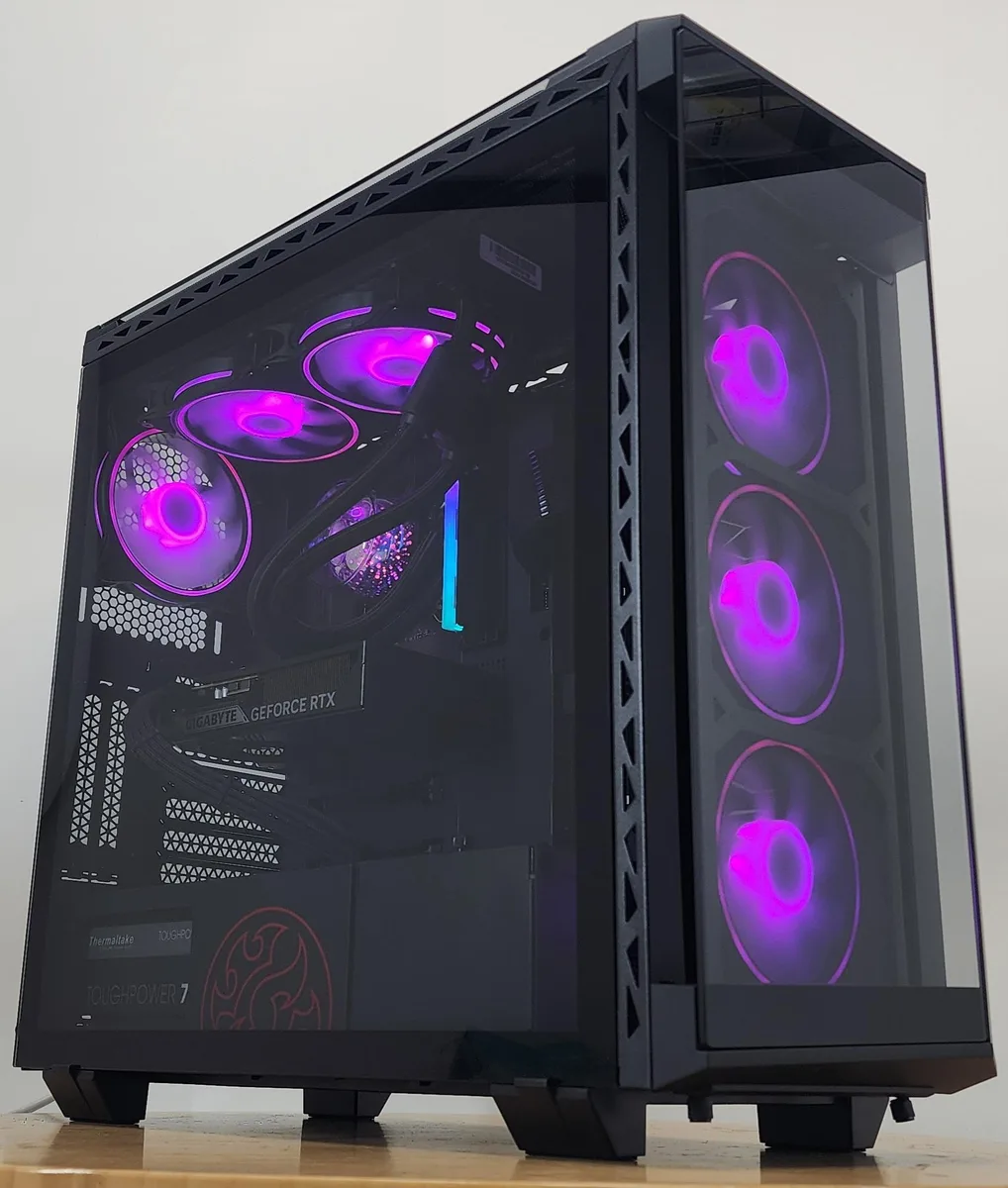 Custom Custom i5-14400F 16GB DDR5 1TB NVME RTX 5060 240mm AIO RGB gaming PC — product photo