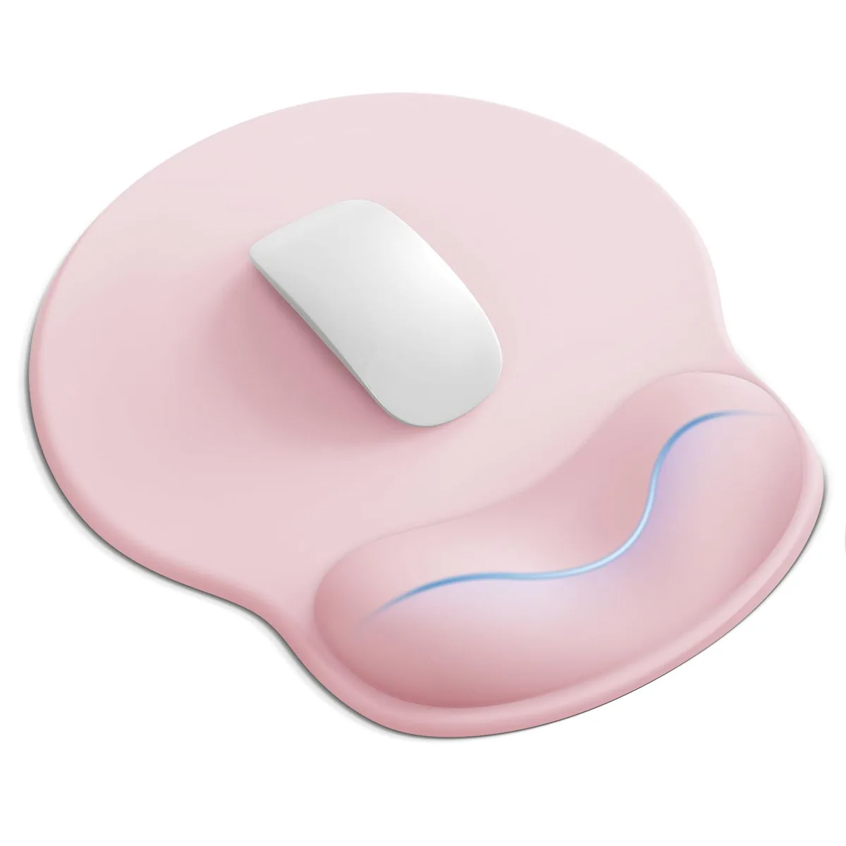  Laborio Ergonomic Mouse Pad with Wrist Rest Light Pink 10.6 x 9.0 in — product photo