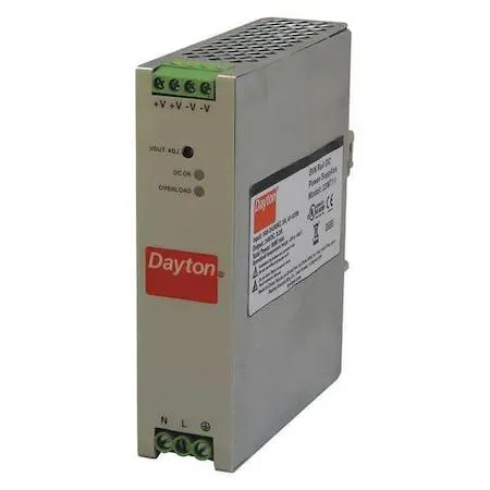 Dayton Dayton 33NT11 24V 80W 3.3A DIN Rail Line Protection — product photo