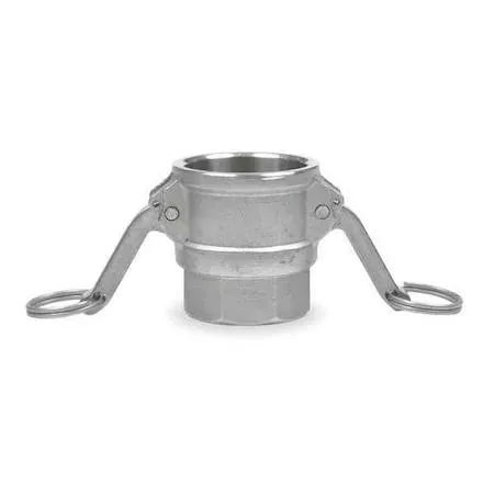 3 inch stainless steel female coupler with FNPT threads and locking arms