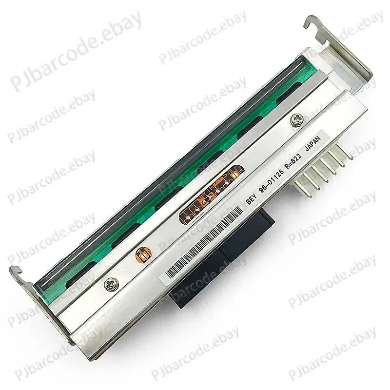 Rectangular metal printhead with ceramic heating element and gold connector pins, new condition
