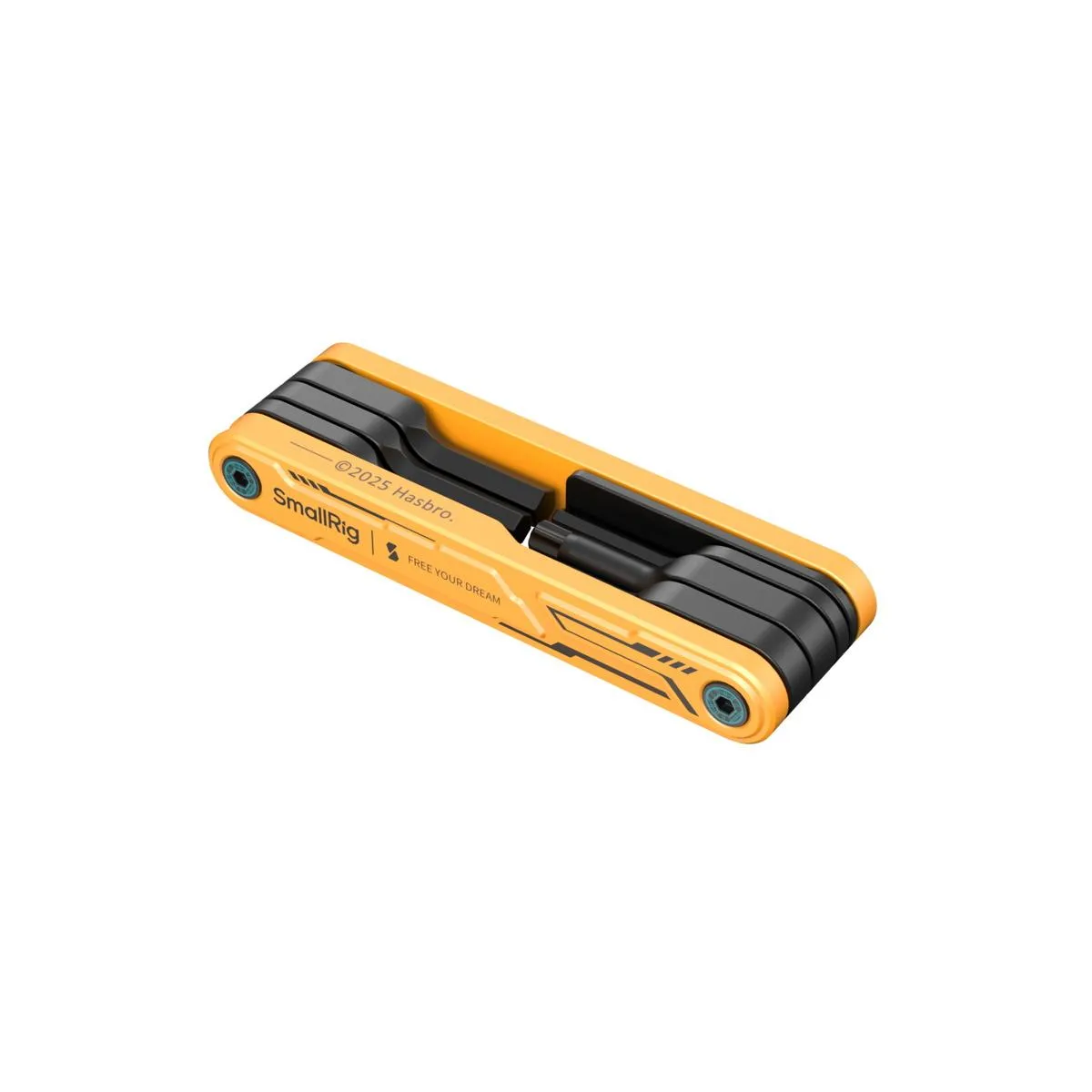 SmallRig BumbleBee 7-in-1 foldable multi-tool kit, compact aluminium alloy and stainless steel form with yellow and black finish