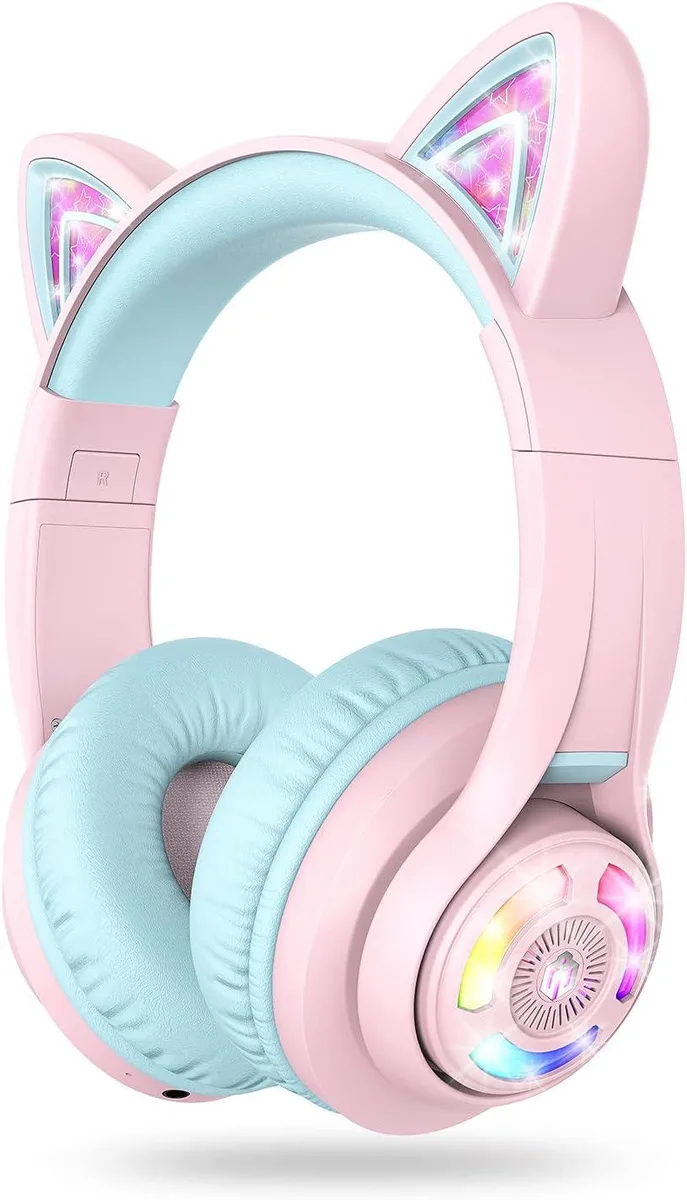 TUKO TUKO Cat Ear Kids Bluetooth 5.2 Headphones Pink — product photo